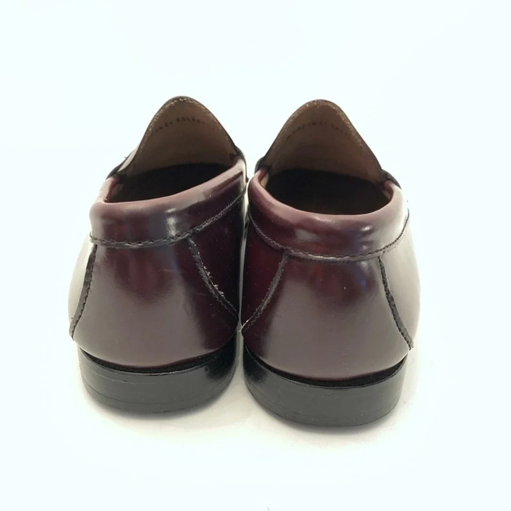 Brooks Brothers Unisex Youth Sz 1 Cordovan Burgundy Leather Penny Loafers